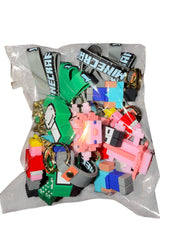 Pixel Block Game Character Keychains – Gamer Inspired 3D Charm Keychains (Dozen Pack Available)