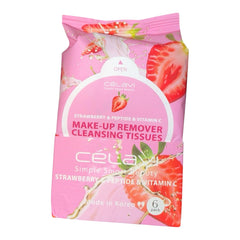 Strawberry Vitamin C Makeup Remover Cleansing Tissues – Korean Skincare Wipes