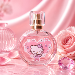 Cute Pink Flower Rococo Perfume for Women – Kawaii Floral Fragrance – Travel Size Eau de Parfum – Sweet Girly Perfume Gift