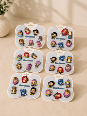 12 Pack Cute Cartoon Shoe Charms Set | Kawaii Croc Charms Bundle | Kids Shoe Accessories | Fun Clog Decorations | Party Favor Gift Set